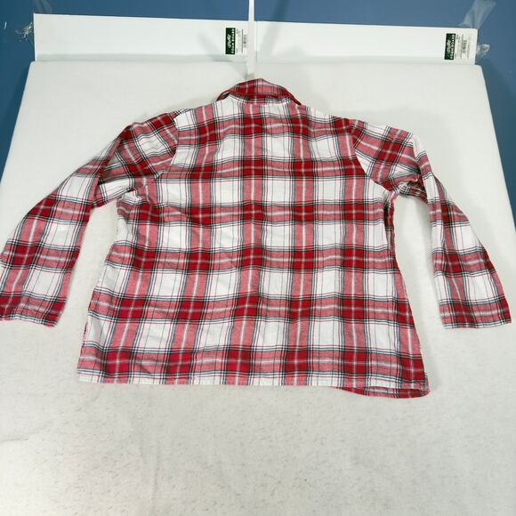 Croft & Barrow 2 pc Flannel Pajamas Woman XXL Button Top Drawstring Elas Waist - Picture 15 of 16